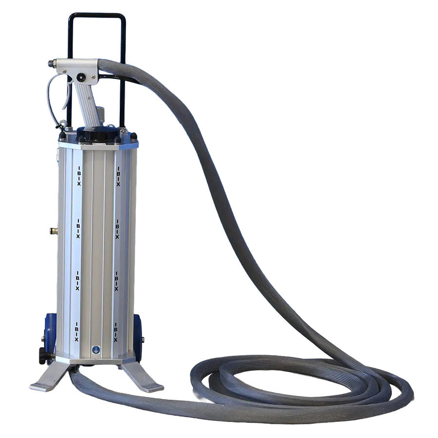 Appareil de sablage basse pression IBIX 9, capacité de 9 litres, pression de sablage de 0,2-7,5 bar, kit complet