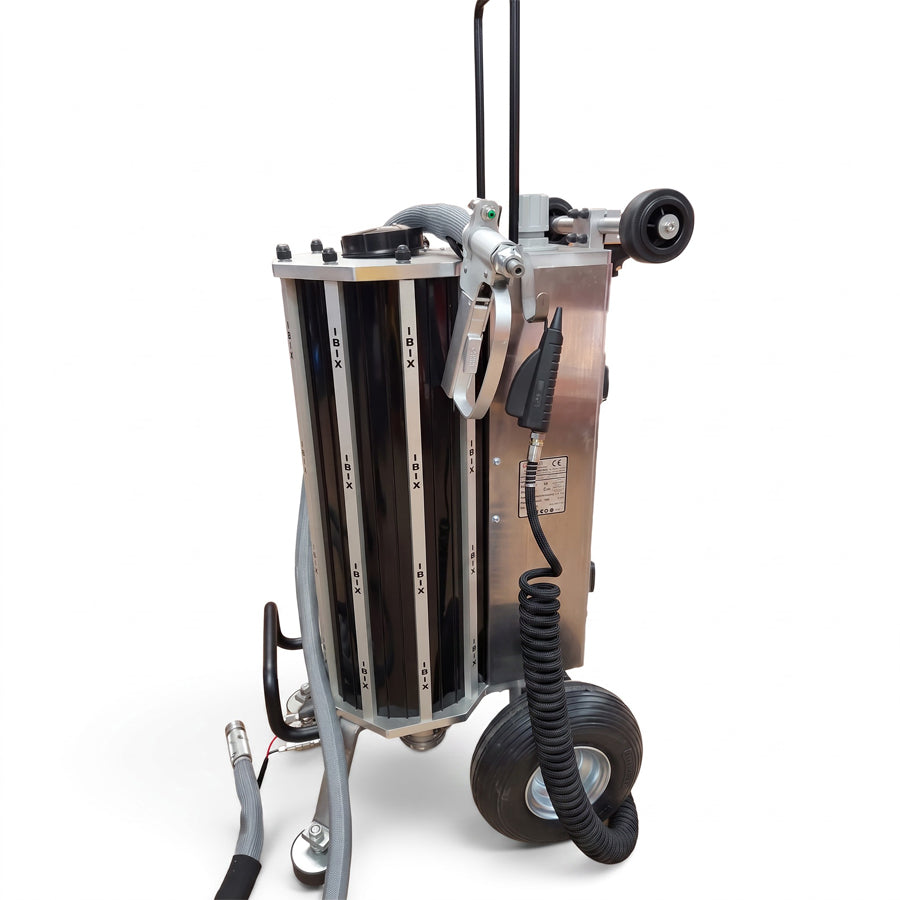 Appareil de sablage basse pression IBIX 25 Helios, système de micro-sablage, capacité de 25 litres, pression de sablage de 0,2-7,5 bar, kit complet