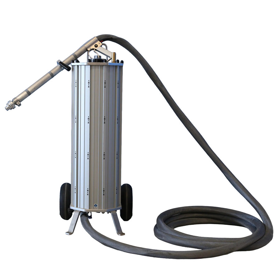 Lavtryksblæseapparat IBIX 60, 60 liters kapacitet, 0,2-7,5 bar blæsetryk, komplet sæt