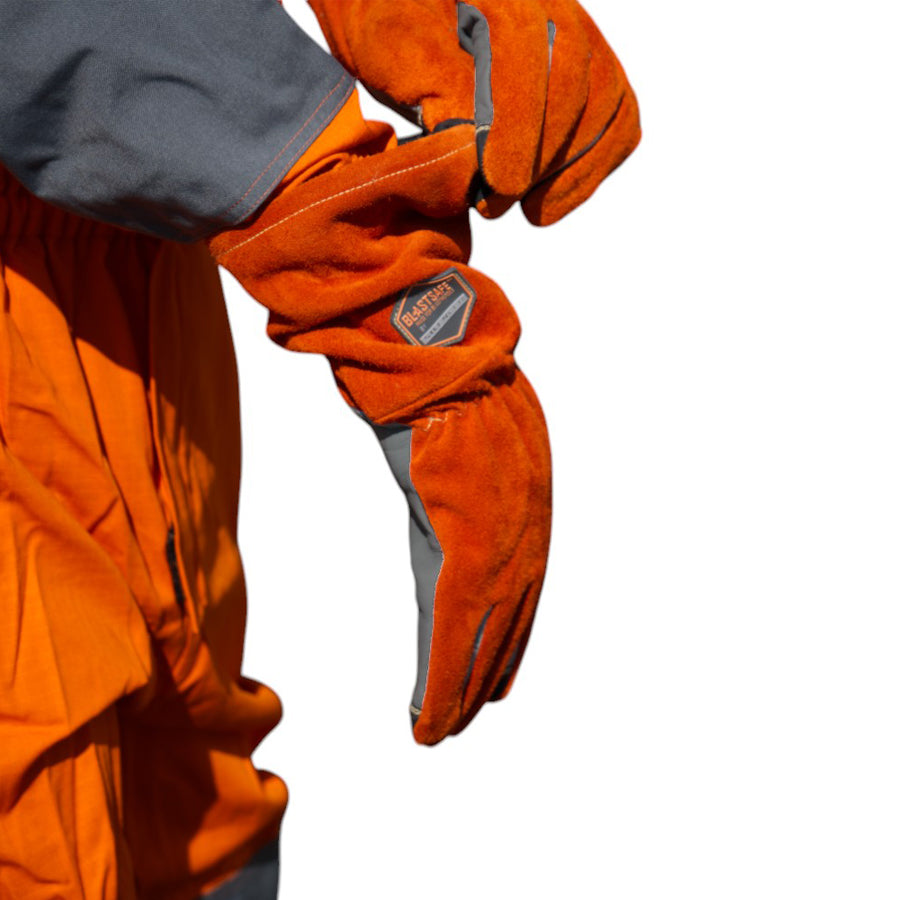 Guanti per sabbiatura Blastsafe™ HERO, in pelle, taglie 8 (M)-12 (XXXL)