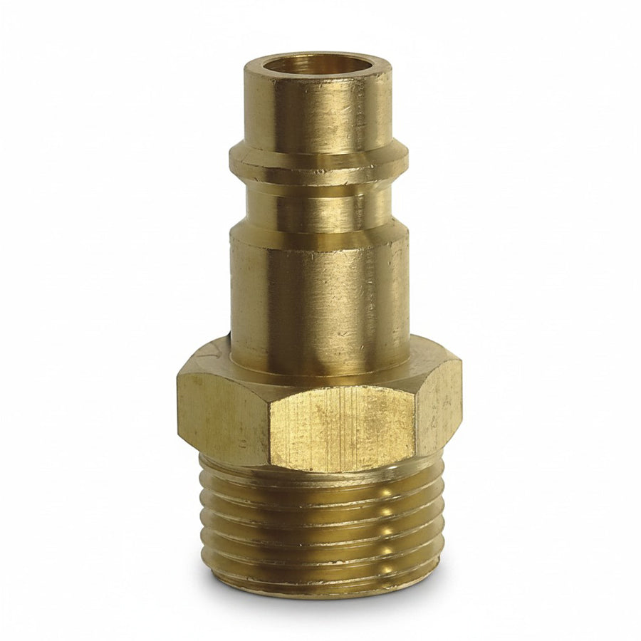 Niplu cu conectare rapidă și filet exterior DN 7.2, alamă MS 58, neacoperită, max. PN 35, dimensiuni G 1/8" - G 1/2"