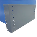 Tavolo aspirante UF-BS-ISO, pareti laterali e soffitto isolati, aspirazione supplementare attraverso la parete posteriore, larghezze 1.000-3.000 mm, profondità 1.000-1.250 mm, diversi piani del tavolo