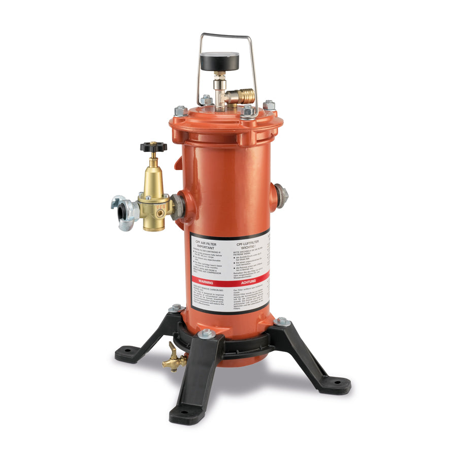 Otemloftfilter CPF mat Drockregler, 1 oder 4 Ausgäng, mat Otemloftfilterpatroun CPF-8