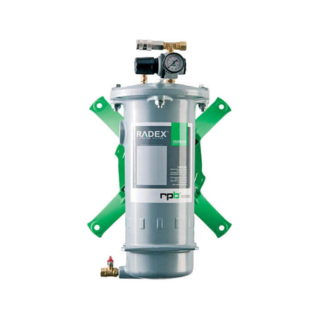 Filtre à air respirable Radex avec régulateur de pression, 2 sorties et cartouche filtrante pour air respirable