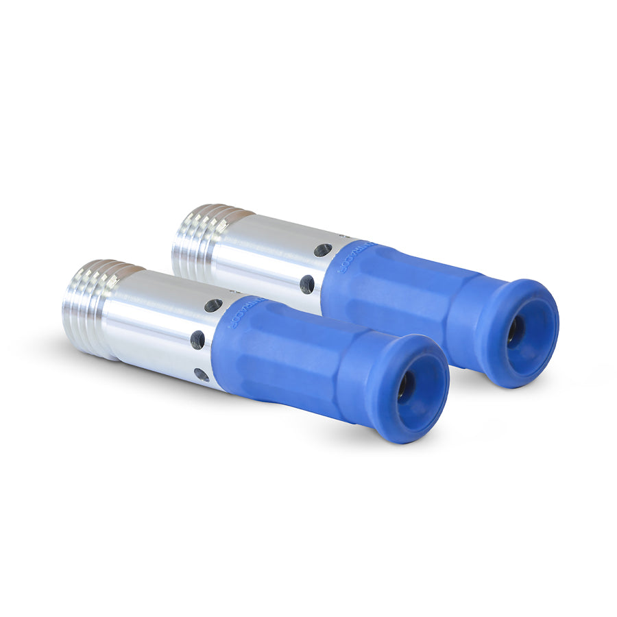 Dvojitá Venturiho tryska pro abrazivní tryskání Defender 1000, karbid boru, extra dlouhá, hrubý závit 50 mm, otvor trysky 6,5–12,5 mm