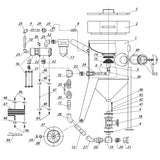 Reservedele til Contracor sandblæsningsbeholder BlastRazor Z-200RCS (200 liter)