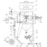 Pezzi di ricambio per serbatoio di sabbiatura Contracor BlastRazor Z-200 (200 litri)