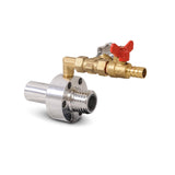 Fiicht-Strahldüs WBN-Mini, 25 mm Grobgewend, Wolframkarbid, Düsebuer 5-8 mm