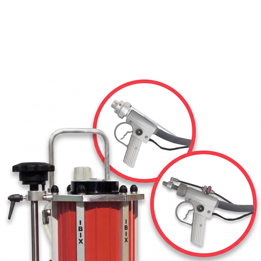 Appareil de sablage basse pression IBIX 3 Trilogy Plus, système de micro-sablage, capacité de 3 litres, pression de sablage de 0,2-7,5 bar, kit complet