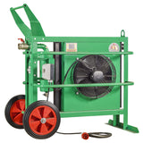 Refroidisseur d’air comprimé mobile DryBlast DBE, entraînement électrique, pression de service max. 12 bar, débit volumique max. 3-25 m³/min