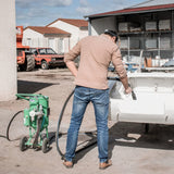 Sabbiatrice a bassa pressione Topolino, capacità di 18 litri, pressione di sabbiatura 0,5-7 bar, disponibile anche come kit completo con compressore
