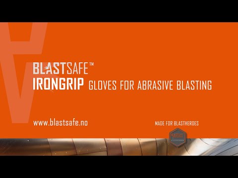 Sandstrahlhandschuesch Blastsafe™ IRONGRIP, Lieder, Gréisst 8 (M)-12 (XXXL)