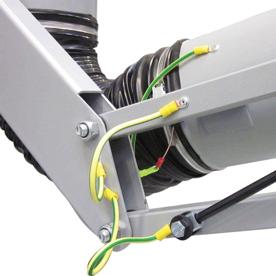 Ofsaugarm RFF-A fir ATEX Zon 21/1 (2D/2G) mat Wandbeschlag 360° Rotatioun, pulverbeschicht Stolrouer Ø 125 an 160 mm, Längte vun 2-9 m