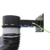 Ofsaugarm RFF-A fir ATEX Zon 21/1 (2D/2G) mat Wandbeschlag 360° Rotatioun, pulverbeschicht Stolrouer Ø 125 an 160 mm, Längte vun 2-9 m