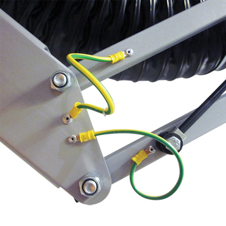Ofsaugarm RGF-A fir ATEX Zon 21/1 (2D/2G) mat Wandbeschlag 360° Rotatioun, Schlauch S9-A Ø 100-160 mm, Längte vun 2-9 m