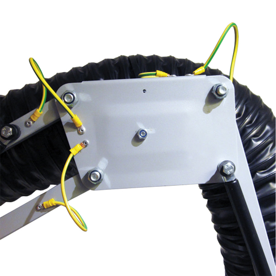 Odsávací rameno RGF-A pro ATEX zónu 21/1 (2D/2G) s nástěnným držákem, otáčení o 360°, hadice S9-A Ø 100-160 mm, délky 2-9 m
