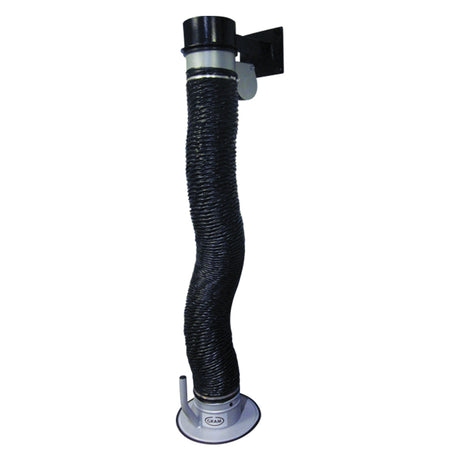 Ofsaugarm TGI mat Wandbeschlag 360° Rotatioun, Bannestäng, Schlauch S10 Ø 160 mm, Längte vun 2-7 m