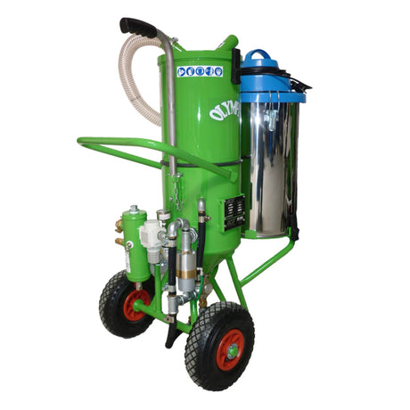 Cabine de sablage par aspiration Olympia, capacité de 11 litres, pression de projection de 0,1-4 bar, kit complet