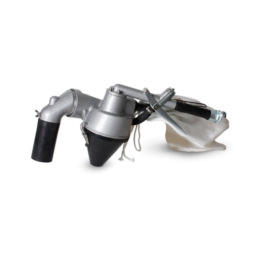 Appareil de sablage par aspiration inverse EDUCT-O-MATIC à circuit fermé avec différentes brosses