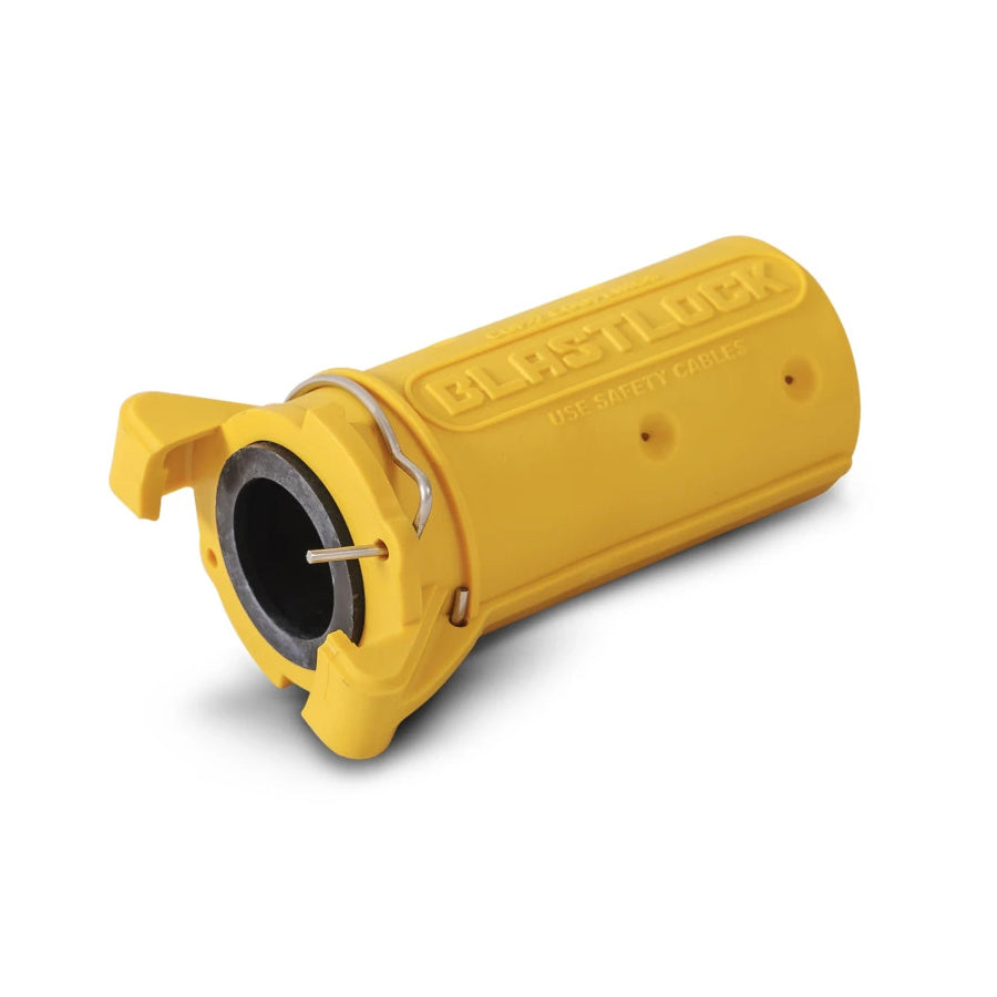 Raccordo per tubo di sabbiatura CQP Blastlock, in nylon, per tubi di sabbiatura con diametro esterno di 27, 33, 39, 48 mm