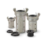 Raccordo per tubo di sabbiatura CQT Blastlock, in ghisa malleabile, per tubi di sabbiatura con diametro esterno di 27, 33, 39 e 48 mm