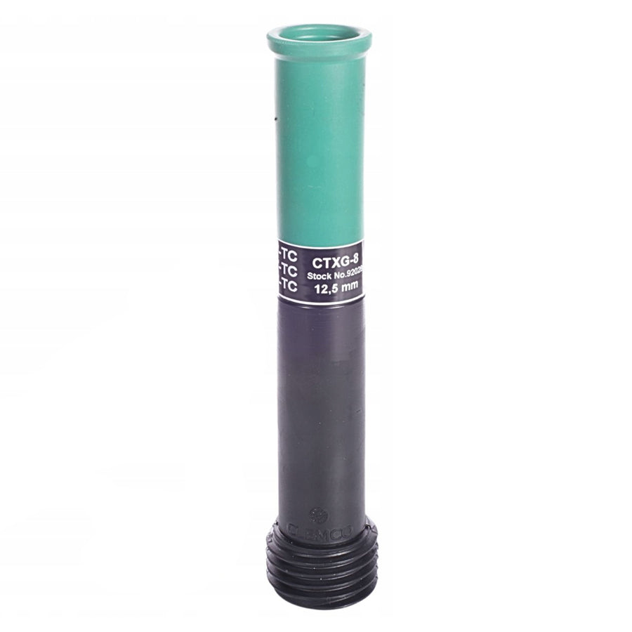 Venturistrahldüse CTXG Clemlast, Wolframkarbid, lang, 50 mm Grobgewinde, Düsenbohrung 8-12,5 mm