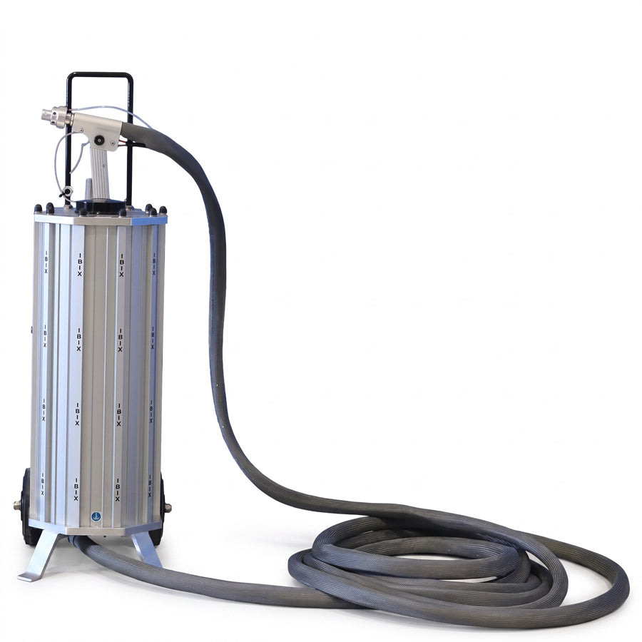 Feuchtstrahlgerät IBIX 25 Feinstrahlsystem H2O, 25 Liter Fassungsvermögen, 0,2-7,5 bar Strahldruck, Komplettset