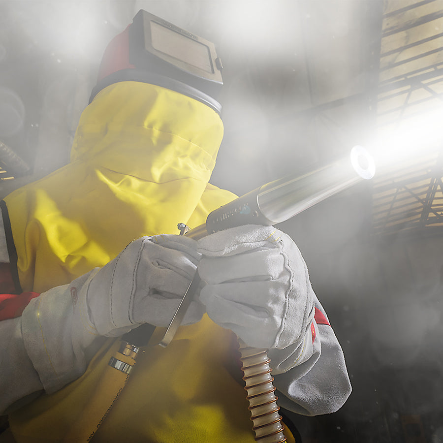 Pískovací pistole Power Gun se sací trubicí abraziva a 5m hadicí na abrazivo, také jako sada s nádobou