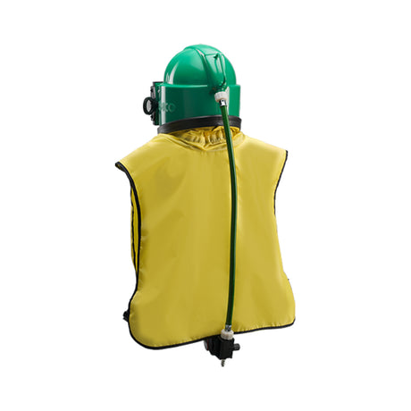 Casque de sablage Apollo-100 avec cape en nylon et vanne de réglage, différentes variantes