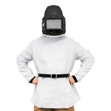 Casque de sablage C4-Plus avec cape et vanne de régulation, différentes variantes