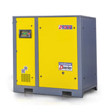 Šroubový kompresor řady D s přímým pohonem 1:1, výkon pohonu 37 kW, průtok 5,6/6,2 m³/min, max. provozní tlak 8/10 bar