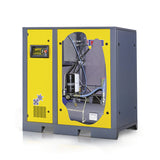 Compressore a vite serie DV, trasmissione diretta 1:1, regolazione della velocità, potenza di azionamento 11 kW, portata volumetrica 1,3/1,5 m³/min, pressione di esercizio max. 8/10 bar