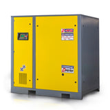 Šroubový kompresor řady DV s přímým pohonem 1:1 a regulací otáček, výkon pohonu 45 kW, průtok 6,2/7 m³/min, max. provozní tlak 8/10 bar