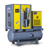 Compressore a vite serie FRD, potenza di azionamento 18,5 kW, essiccatore a refrigerazione, serbatoio di aria compressa da 500 litri, portata volumetrica 2,5/3,1 m³/min, pressione di esercizio max. 8/10 bar