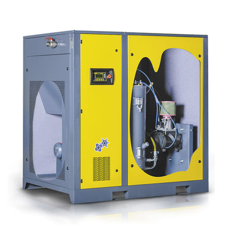 Compresseur à vis série F, puissance d’entraînement 30 kW, débit volumique 3,7/4,5/5 m³/min, pression de service max. 13, 10 ou 8 bar