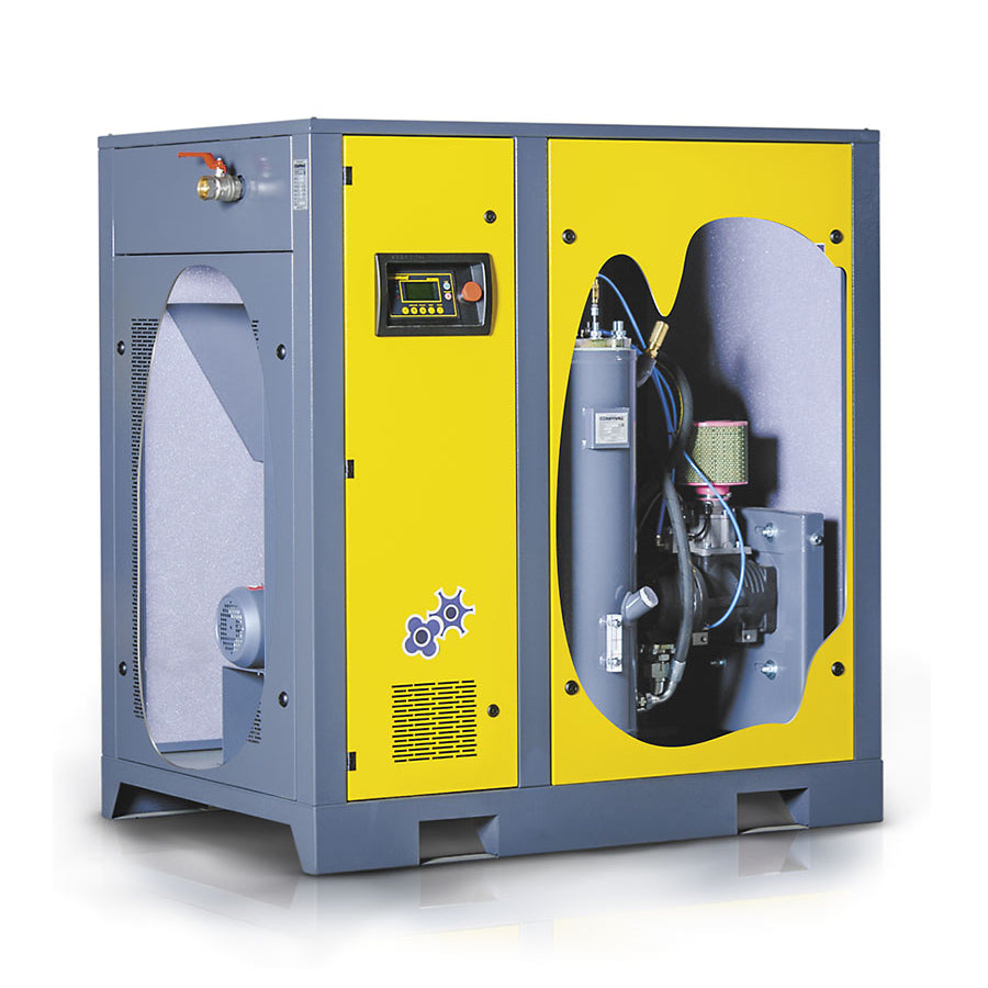 Šroubový kompresor řady FV s regulací otáček, výkon pohonu 30 kW, průtok 4,6/5,1 m³/min, max. provozní tlak 5-8 nebo 5-10 bar