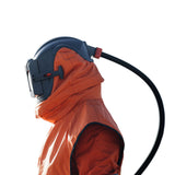 Sandstrahellem Blastsafe ORIGIN mat integréiertem Gehéierschutz, Nyloncape a Regulierventil, verschidde Variante