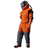 Sandstrahellem Blastsafe ORIGIN mat integréiertem Gehéierschutz, Nyloncape a Regulierventil, verschidde Variante