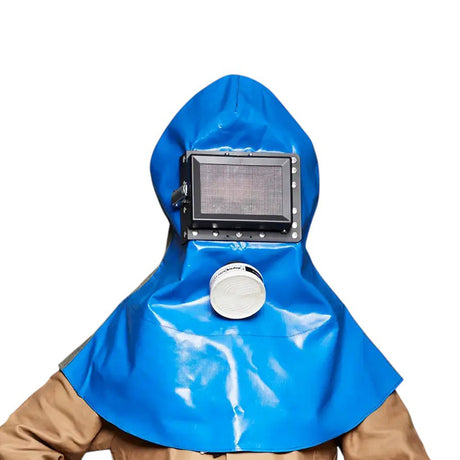 Capuche de protection pour sableur 530.1St/H (P3R D) avec demi-masque intégré Polimask ALFA et filtre à particules DIRIN 230 P3R D