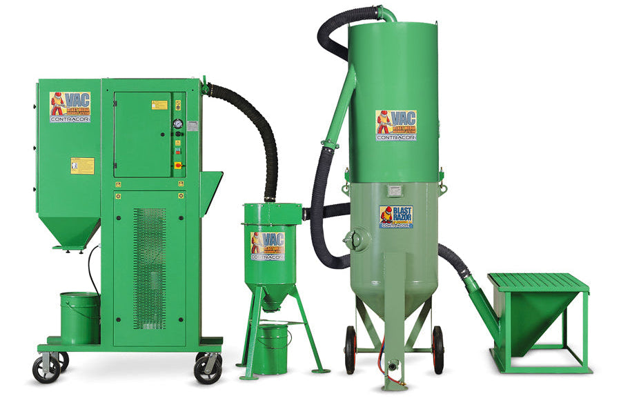 Systém pro zpětné získávání abraziva VAC-5S s předodlučovačem prachu CS-500, kompletní sada