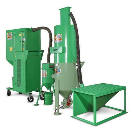 Sistema di recupero dell'abrasivo VAC-7S con preseparatore di polveri CS-500, set completo