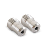 Ugello Venturi per sabbiatura NTC, carburo di tungsteno, corto, filettatura grossa da 25 mm, foro dell’ugello 3,5-8 mm