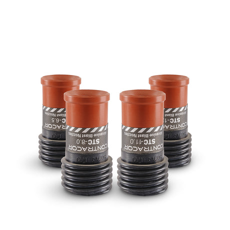 Buse de sablage Venturi STC, carbure de tungstène, courte, filetage gros 50 mm, alésage de buse 5-12,5 mm
