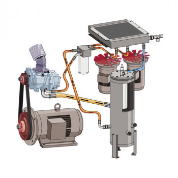 Schraubenkompressor FV, drehzahlgeregelt, 10,8-14,7 m³/min, 5-8/5-10 bar, 75-90 kW