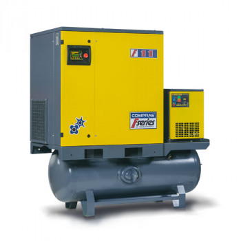 Schraubenkompressor FRD-Serie auf Drucklufttank 270 Ltr., inkl. Kältetrockner RDX, 1,4-2,3 m³/min, 8-10 bar, (11-15 kW)
