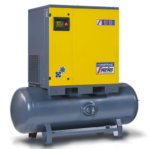 Schraubenkompressor FR-Serie auf Drucklufttank 500 Ltr., 1,4-2,3 m³/min, 8-10 bar, (11-15 kW)