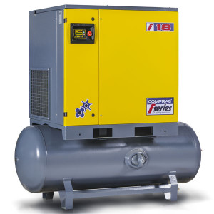 Schraubenkompressor FR-Serie auf Drucklufttank 500 Ltr., 2,5-3,6 m³/min, 8-10 bar, (18,5-22 kW)